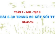 Bài 6.32 trang 20 Toán 7 Kết nối tri thức Tập 2